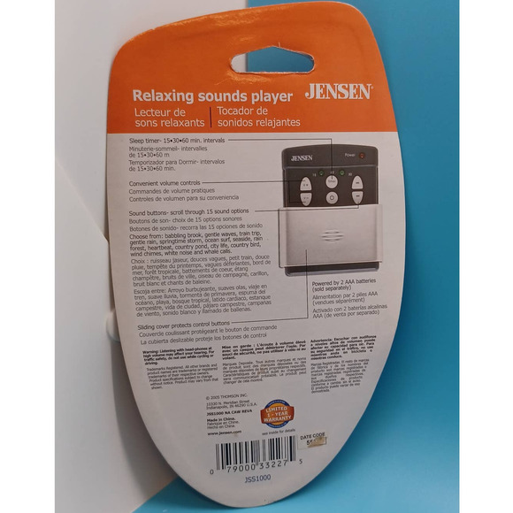 Relaxing Sounds Player NEW & SEALED by Jensen meditation music - Picture 2 of 4